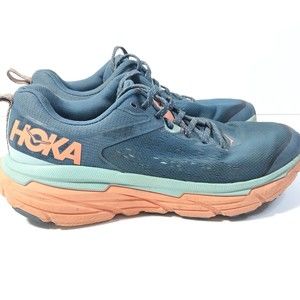 Hoka One One Women Challenger ATR 6 Real Teal Cantaloupe Size 8B  Sneakers